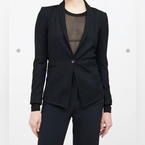 Helmut Lang Single Breasted Black Wool Blazer size small